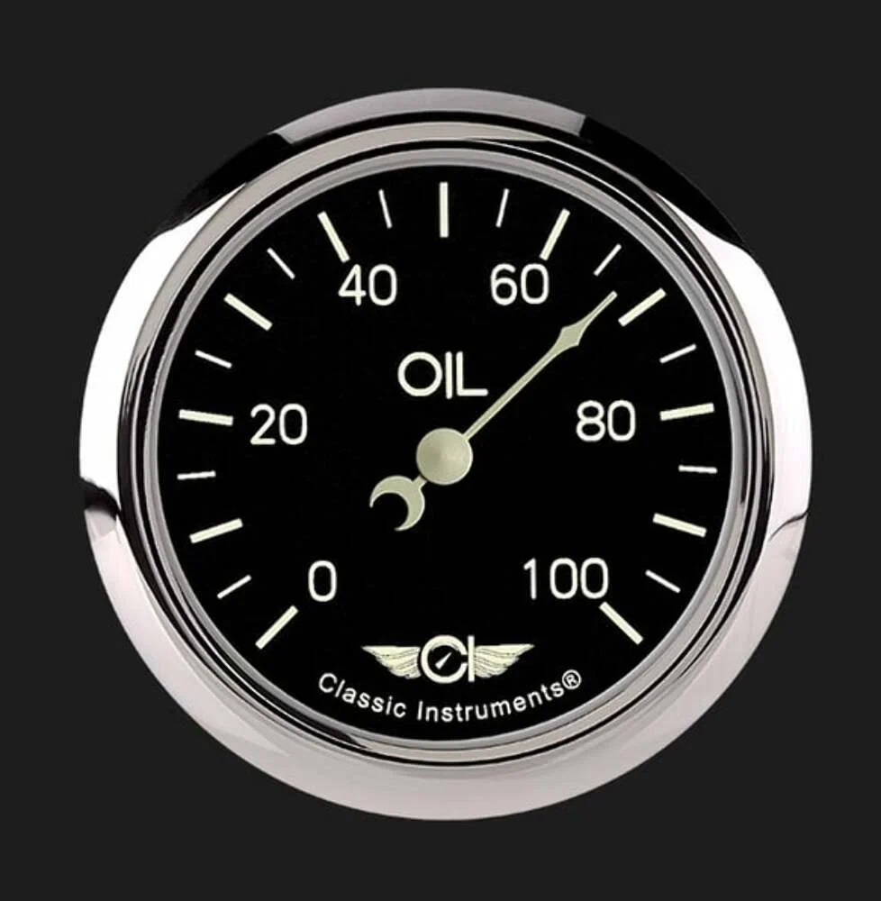 Classic Series 2 5_8_ Oil Pressure Gauge CL381SRC